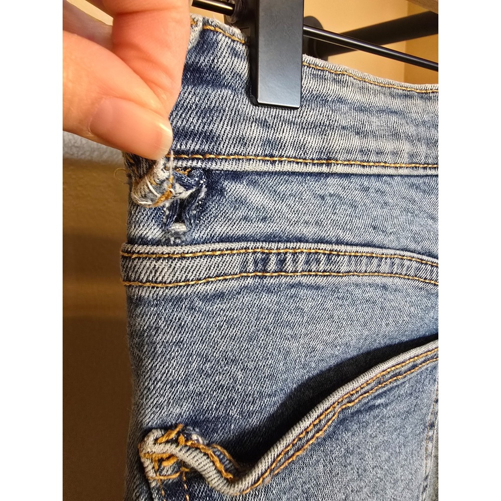 Zara straight leg frayed jeans women's size 2 - Picture 4 of 10